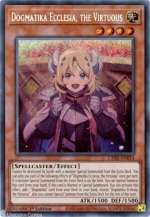 Dogmatika Ecclesia, the Virtuous - CH01-EN014 (alternative Art) (Secret Rare)