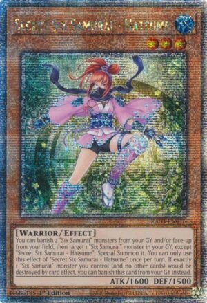 Secret Six Samurai - Hatsume - RA03-EN016 (Quarter Century Secret Rare)