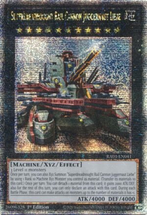 Superdreadnought Rail Cannon Juggernaut Liebe - RA03-EN041 (Alternate Art) (Quarter Century Secret Rare)