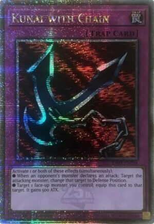 Kunai with Chain - RA03-EN204 (Quarter Century Secret Rare)