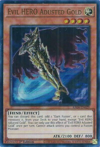Evil HERO Adusted Gold - RA04-EN029 (Ultra Rare)