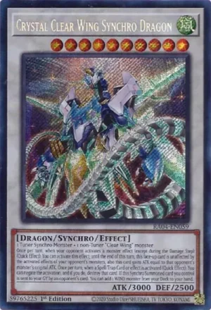 Crystal Clear Wing Synchro Dragon - RA04-EN059 (Secret Rare)