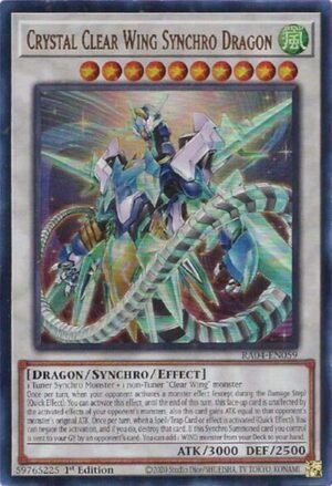 Crystal Clear Wing Synchro Dragon - RA04-EN059 (Ultra Rare)
