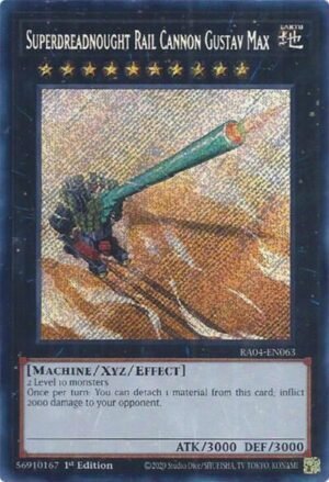Superdreadnpught Rail Cannon Gustav Max - RA04-EN063 (Secret Rare)