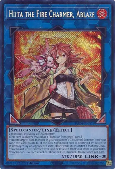 Hiita the Fire Charmer, Ablaze - RA04-EN074 (Secret Rare)