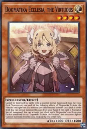 Dogmatika Ecclesia, the Virtuous - CH01-EN014 (alternative Art) (Ultra Rare)