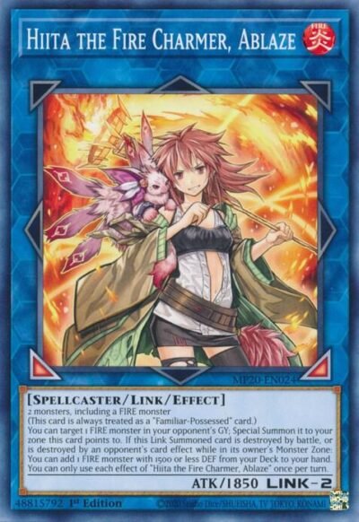Hiita the Fire Charmer, Ablaze - RA04-EN074 (Super Rare)