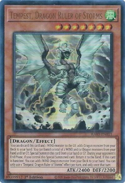 Tempest, Dragon Ruler of Storms - RA03-EN011 (Ultra Rare)