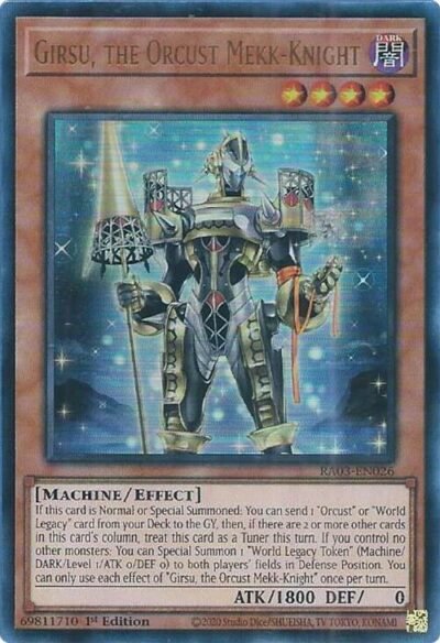 Girsu, the Orcust Mekk-Knight - RA03-EN026 (Ultra Rare)