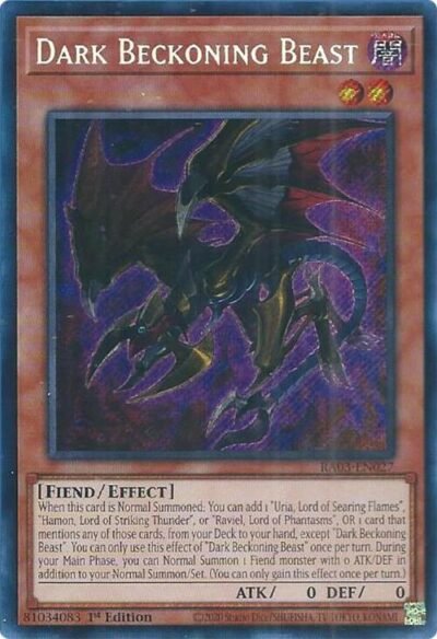 Dark Beckoning Beast - RA03-EN027 (Secret Rare)