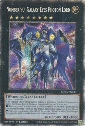 Number 90: Galaxy-Eyes Photon Lord - MP25-EN033 (Starlight Rare)