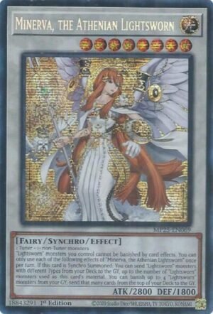 Minerva, the Athenian Lightsworn - MP25-EN069 (Prismatic Secret Rare)