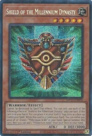 Shield of the Millennium Dynasty - MP25-EN078 (Prismatic Secret Rare)