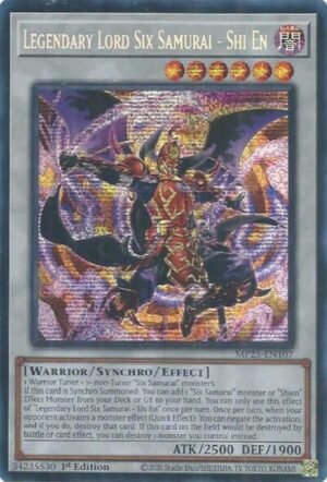 Legendary Lord Six Samurai - Shi En - MP25-EN107 (Prismatic Secret Rare)