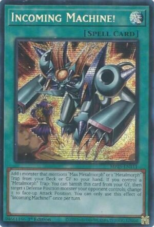 Incoming Machine! - MP25-EN111 (Prismatic Secret Rare)
