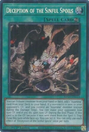 Deception of the Sinful Spoils - MP25-EN113 (Prismatic Secret Rare)