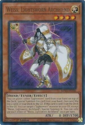 Weiss, Lightsworn Archfiend - MP25-EN186 (Ultra Rare)