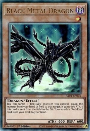 Black Metal Dragon - RA04-EN016 (Prismatic Ultimate Rare)
