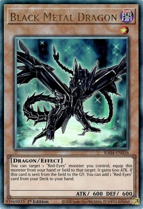 Black Metal Dragon - RA04-EN016 (Prismatic Ultimate Rare)