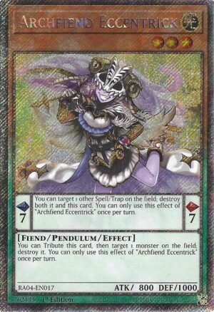 Archfiend Eccentrick - RA04-EN017 (Platinum Secret Rare)