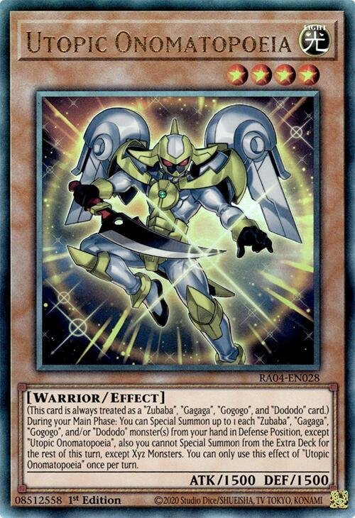 Utopic Onomatopoeia - RA04-EN028 (Prismatic Ultimate Rare)