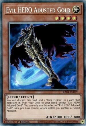 Evil HERO Adusted Gold - RA04-EN029 (Prismatic Collector's Rare)