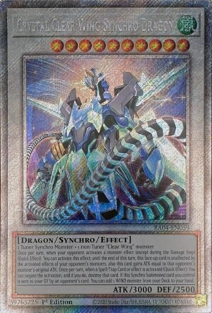 Crystal Clear Wing Synchro Dragon - RA04-EN059 (Platinum Secret Rare)