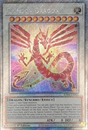 Crimson Dragon - RA04-EN061 (Platinum Secret Rare)