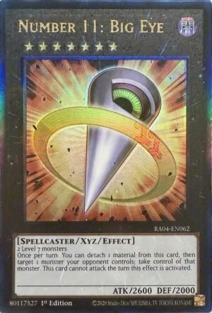 Number 11: Big Eye - RA04-EN062 (Prismatic Ultimate Rare)