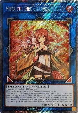 Hiita the Fire Charmer, Ablaze - Sky Crisis - RA04-EN074 (Platinum Secret Rare)