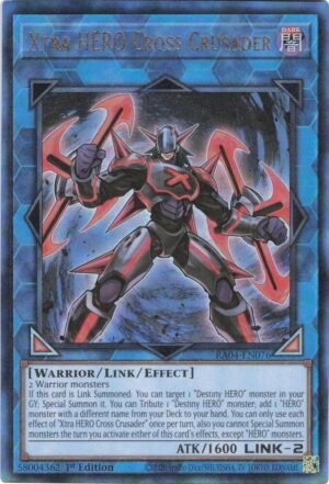 Xtra HERO Cross Crusader - RA04-EN076 (Prismatic Ultimate Rare)