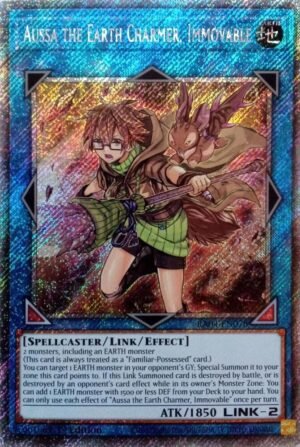 Aussa the Earth Charmer, Immovable - RA04-EN078 (Platinum Secret Rare)