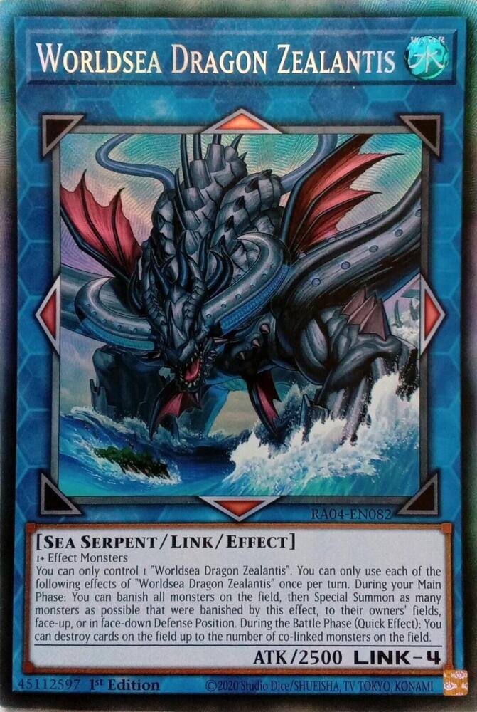 Worldsea Dragon Zealantis - RA04-EN082 (Prismatic Collector's Rare)