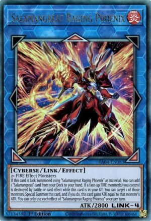 Salamangreat Raging Phoenix - RA04-EN083 (Prismatic Ultimate Rare)