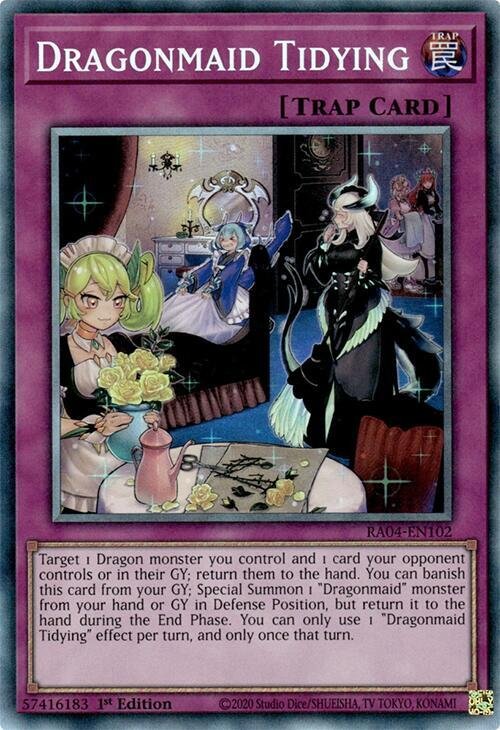 Dragonmaid Tidying - RA04-EN102 (Prismatic Collector's Rare)