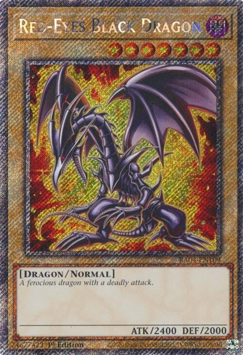 Red-Eyes Black Dragon 7th art - RA04-EN109 (Platinum Secret Rare) (Alternate Art)