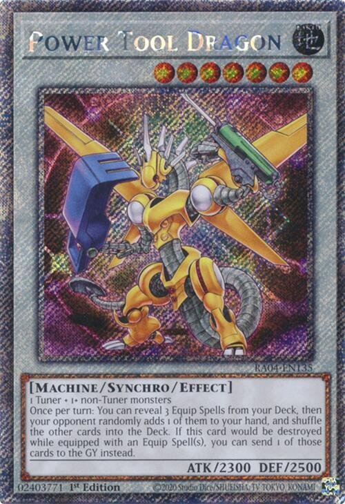 Power Tool Dragon - RA04-EN135 (Platinum Secret Rare)