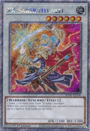 XX-Saber Hyunlei - RA04-EN140 (Platinum Secret Rare)