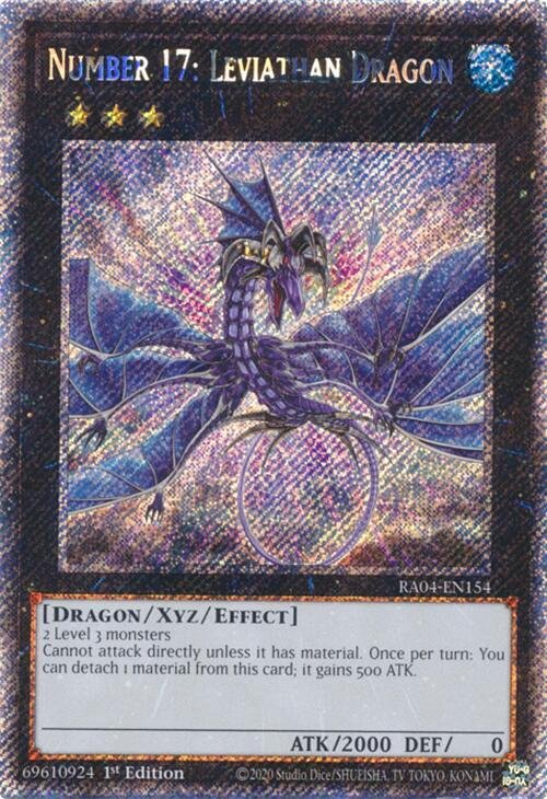 Number 17: Leviathan Dragon - RA04-EN154 (Platinum Secret Rare)