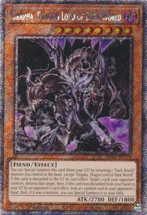 Grapha, Dragon Lord of Dark World - RA04-EN159 (Platinum Secret Rare)