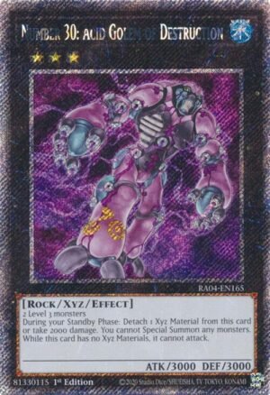 Number 30: Acid Golem of Destruction - RA04-EN165 (Platinum Secret Rare)