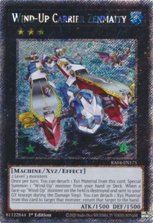 Wind-Up Carrier Zenmaity - RA04-EN175 (Platinum Secret Rare)