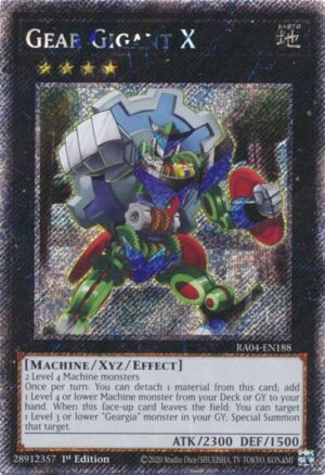 Gear Gigant X - RA04-EN188 (Platinum Secret Rare)