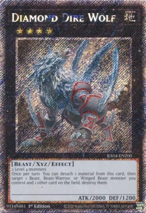 Diamond Dire Wolf - RA04-EN200 (Platinum Secret Rare)