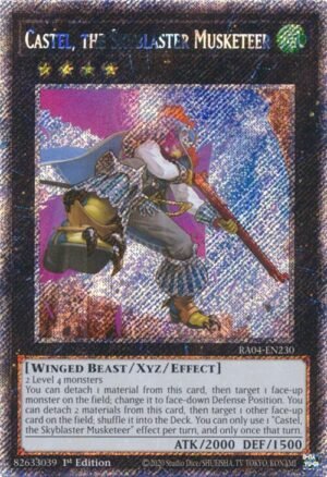 Castel, the Skyblaster Musketeer - RA04-EN230 (Platinum Secret Rare)