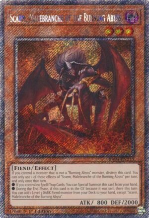 Scarm, Malebranche of the Burning Abyss - RA04-EN233 (Platinum Secret Rare)