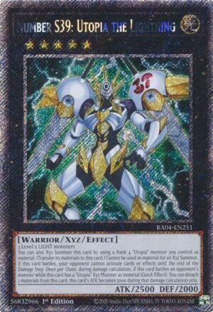 Number S39: Utopia the Lightning - RA04-EN251 (Platinum Secret Rare)