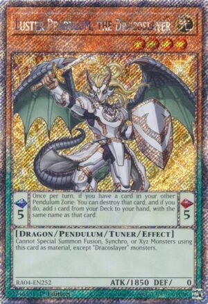 Luster Pendulum, the Dracoslayer - RA04-EN252 (Platinum Secret Rare)