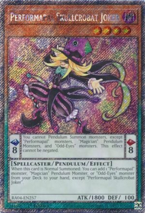 Performapal Skullcrobat Joker - RA04-EN257 (Platinum Secret Rare)