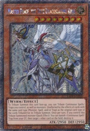Master Peace, the True Dracoslaying King - RA04-EN283 (Platinum Secret Rare)